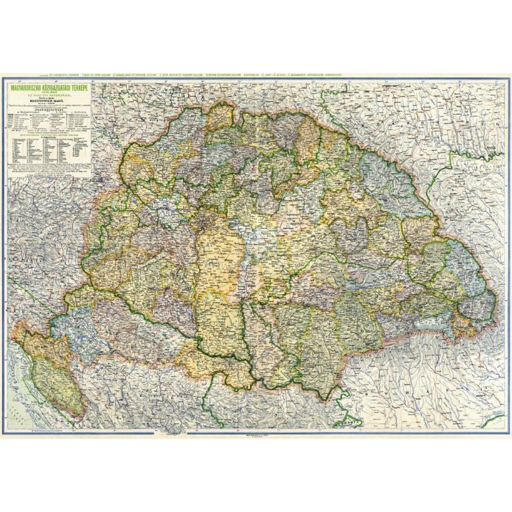 Magyarország közigazgatási térképe (Kogutowitz 1942 ... Magyarország közigazgatási térképe (Kogutowitz 1942 ...