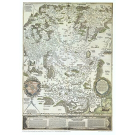 Lázár Deák (1528) fakszimile térkép