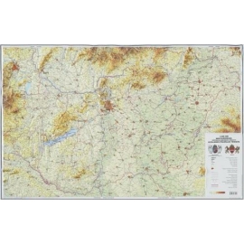 Magyarország általános földrajzi dombortérkép