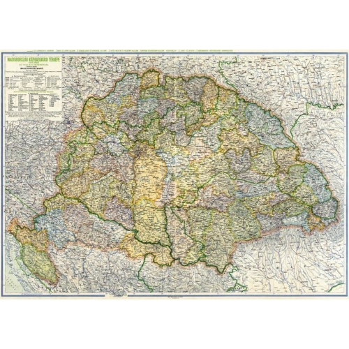 Magyarország közigazgatási térképe (Kogutowitz 1942)